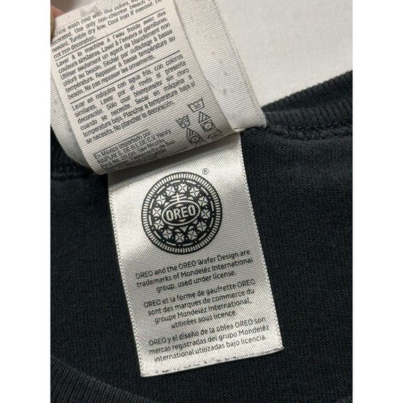 Oreo Champion T-Shirt Mens Large Black Dunk Champion Graphic Collab Oreos Shirt - Picture 11 of 12